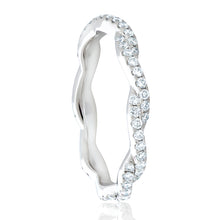 Load image into Gallery viewer, Diamond Twist Eternity Ring 2