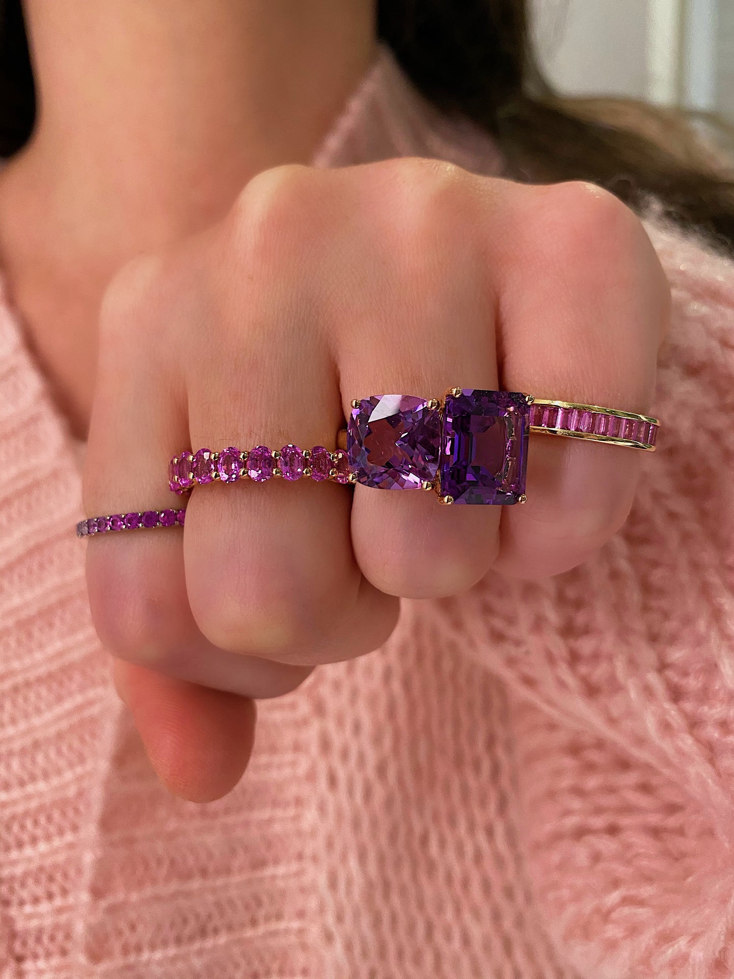 Amethyst Toi Et Moi Ring 7