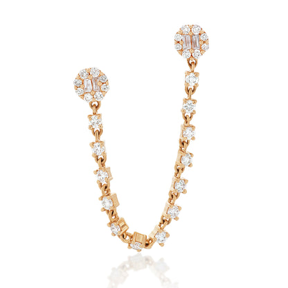 Nikki K Diamond Ear Chain