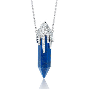 Diamond Icicle Crystal Pendant