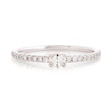 Load image into Gallery viewer, Petite Oval Diamond Band White