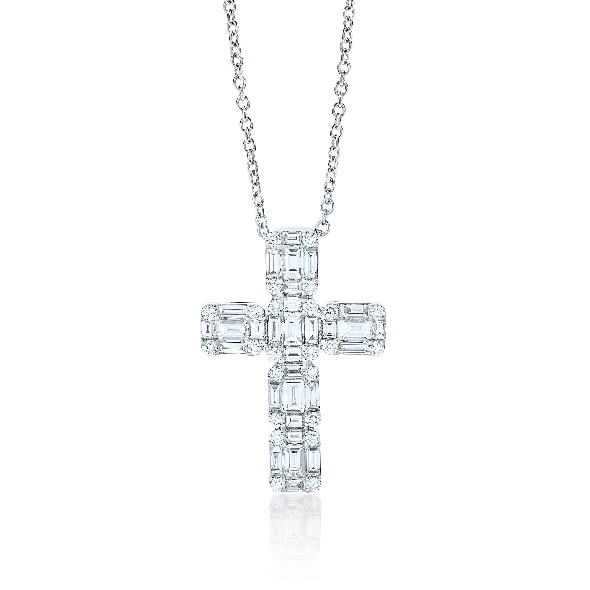 Diamond Illusion Cross Pendant – Nicole Rose Fine Jewelry