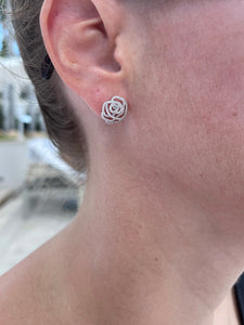 Diamond Rose Earrings 6