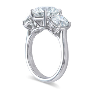 Traditional Three Stone Diamond Ring