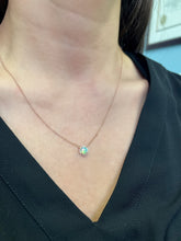 Load image into Gallery viewer, Opal and Diamond Halo Necklace Two