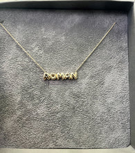 Load image into Gallery viewer, Baby Bubble Name Necklace - Roman