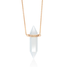Load image into Gallery viewer, Crystal and Diamond Bar Necklace
